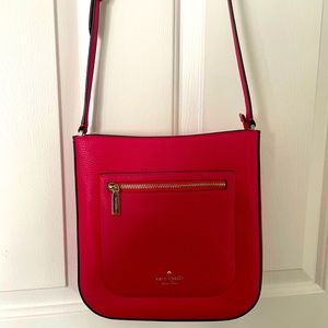 Hot pink Kate Spade cross-body bag